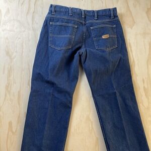 Red Kap Jeans Mens 36x28 Blue Denim Regular Fit Straight Leg Workwear Pants